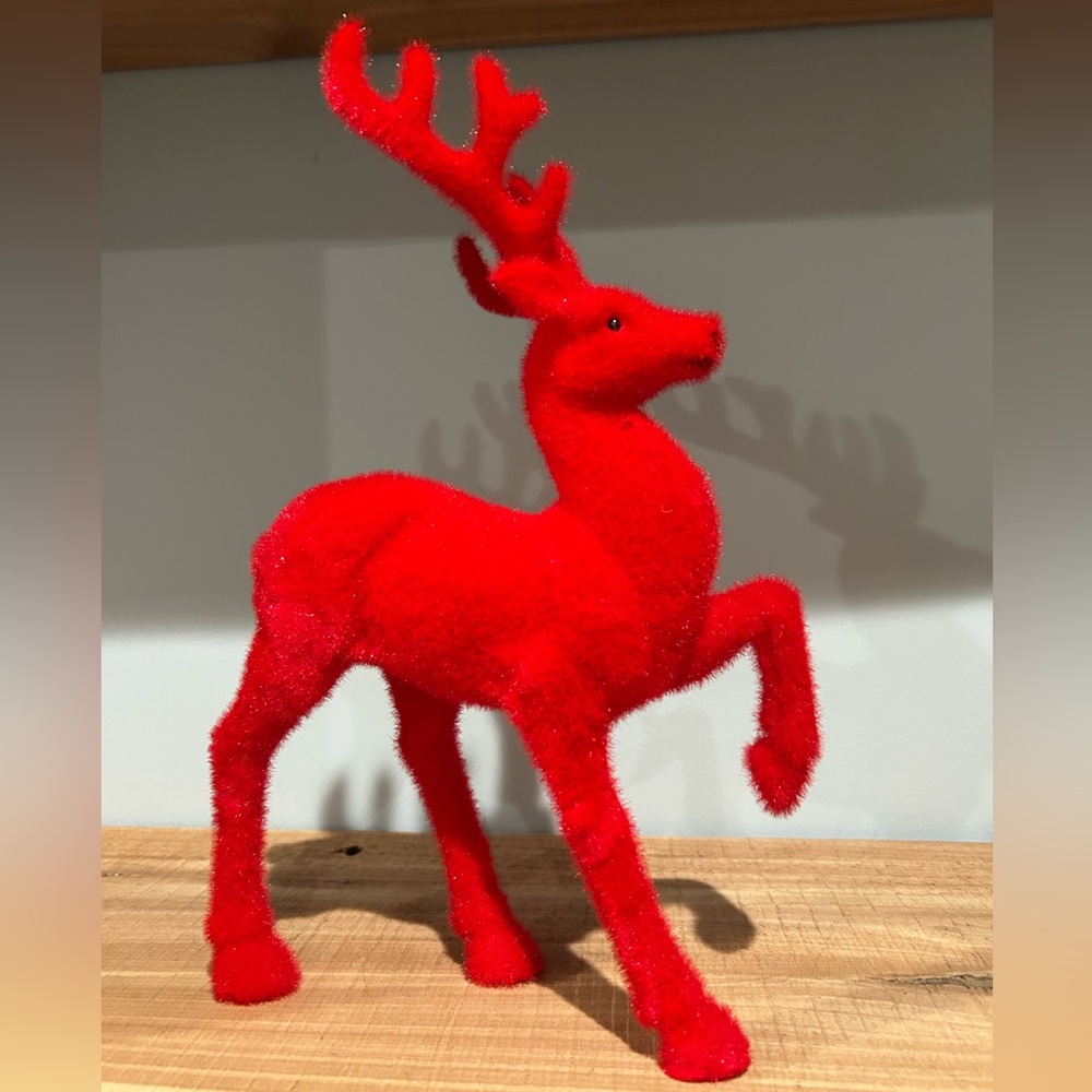 Red Flocked Reindeer